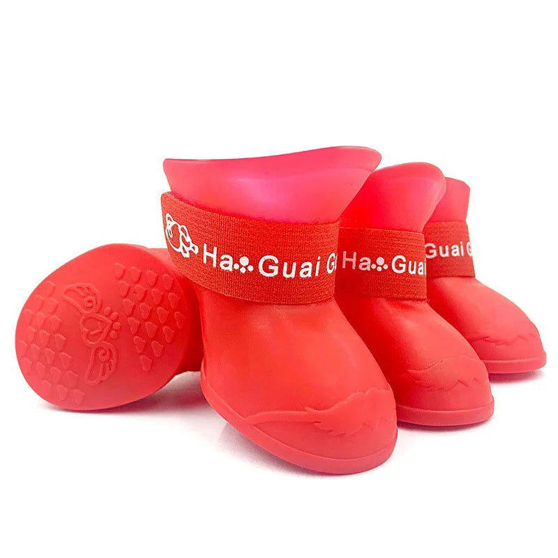 AouraLift™ DryStep Paws – Dog Rain Boots (Set of 4)