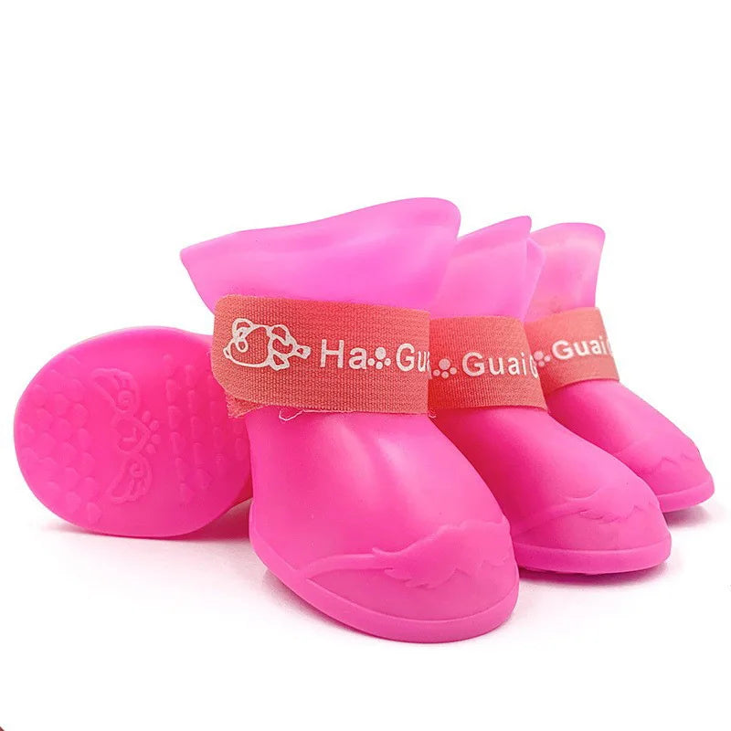 AouraLift™ DryStep Paws – Dog Rain Boots (Set of 4)